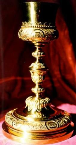 Gilt sterling baroque chalice
